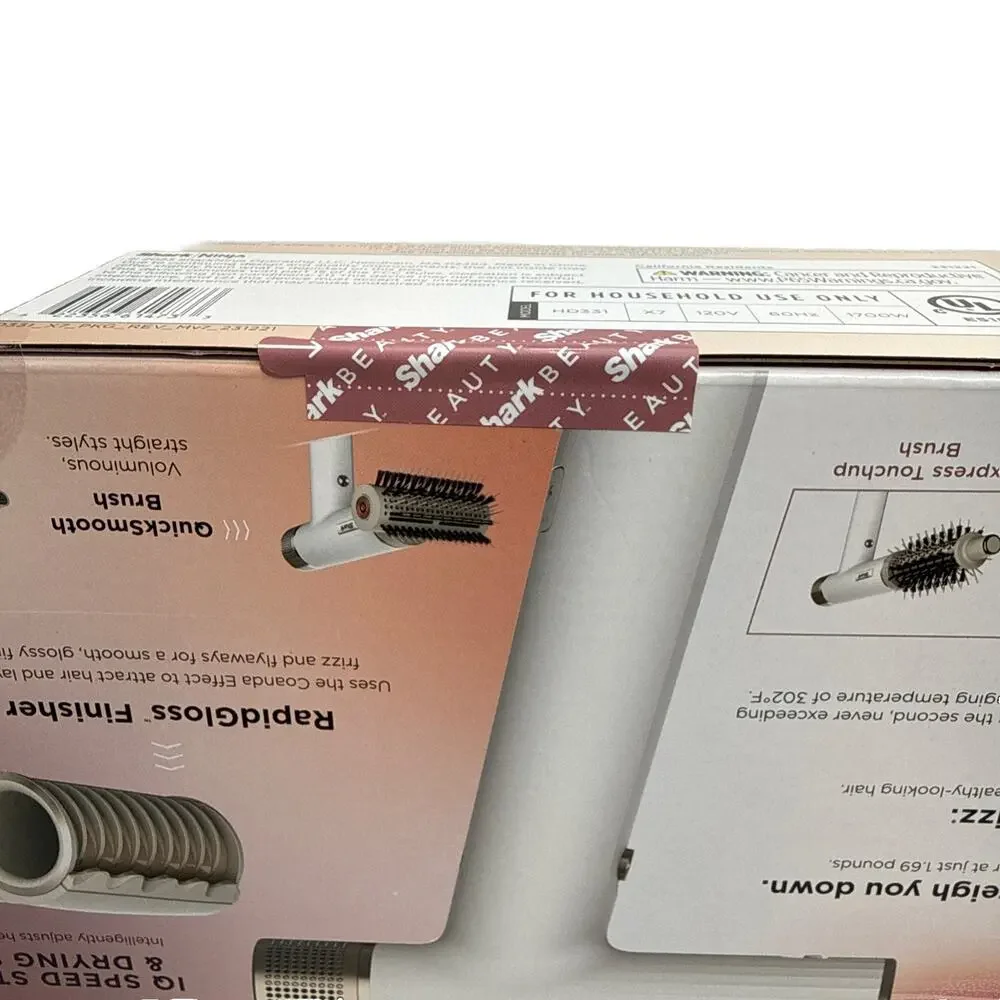 Shark SpeedStyle RapidGloss Finisher High-Velocity Dryer NEW Factory Sealed